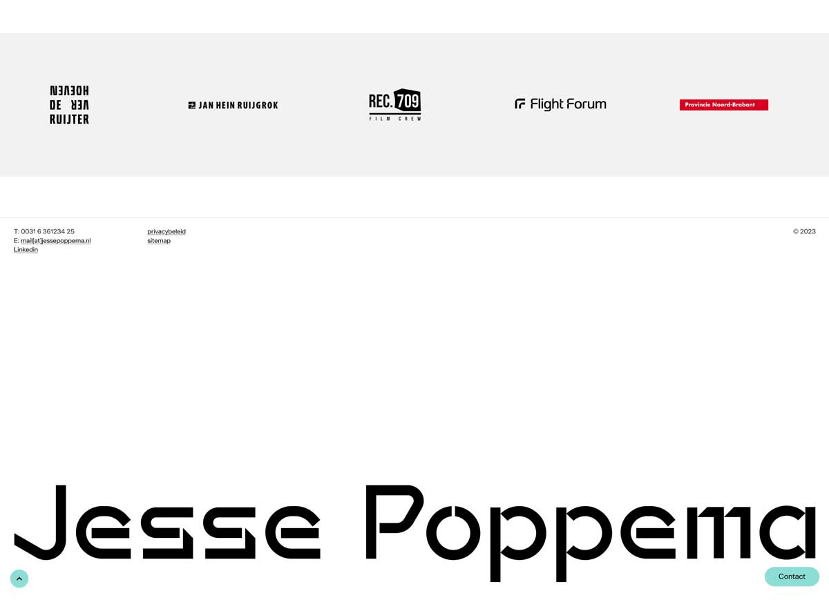 Website Jesse Poppema - footer 2