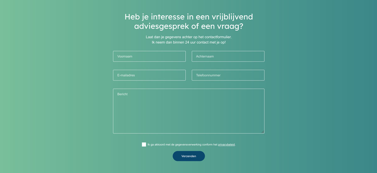 CJM Hypotheken - contactformulier