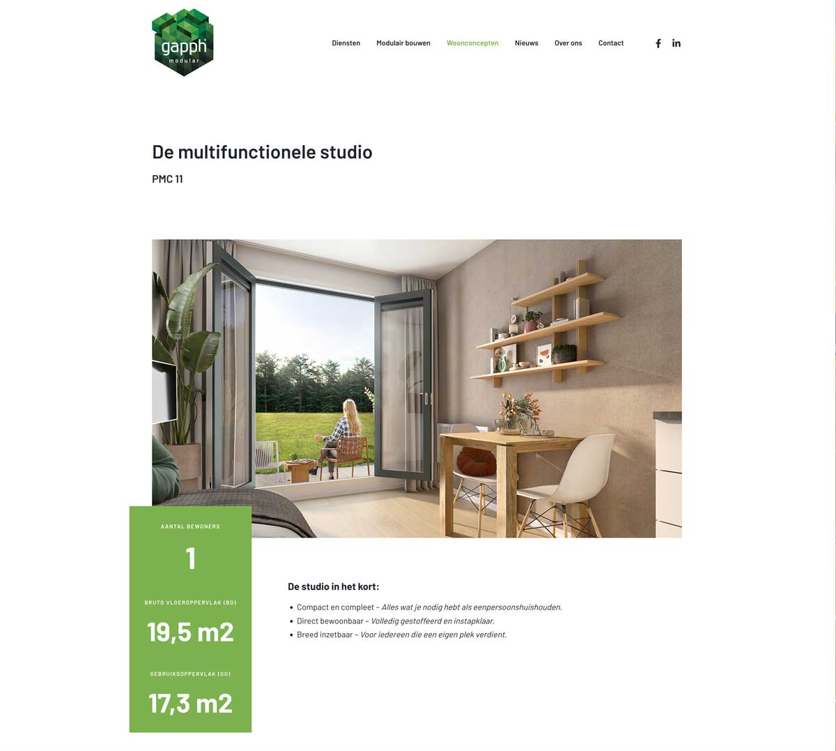 Website Gapph Modular - woonconcept