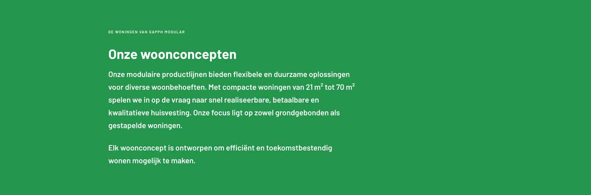 Website Gapph Modular - woonconcepten