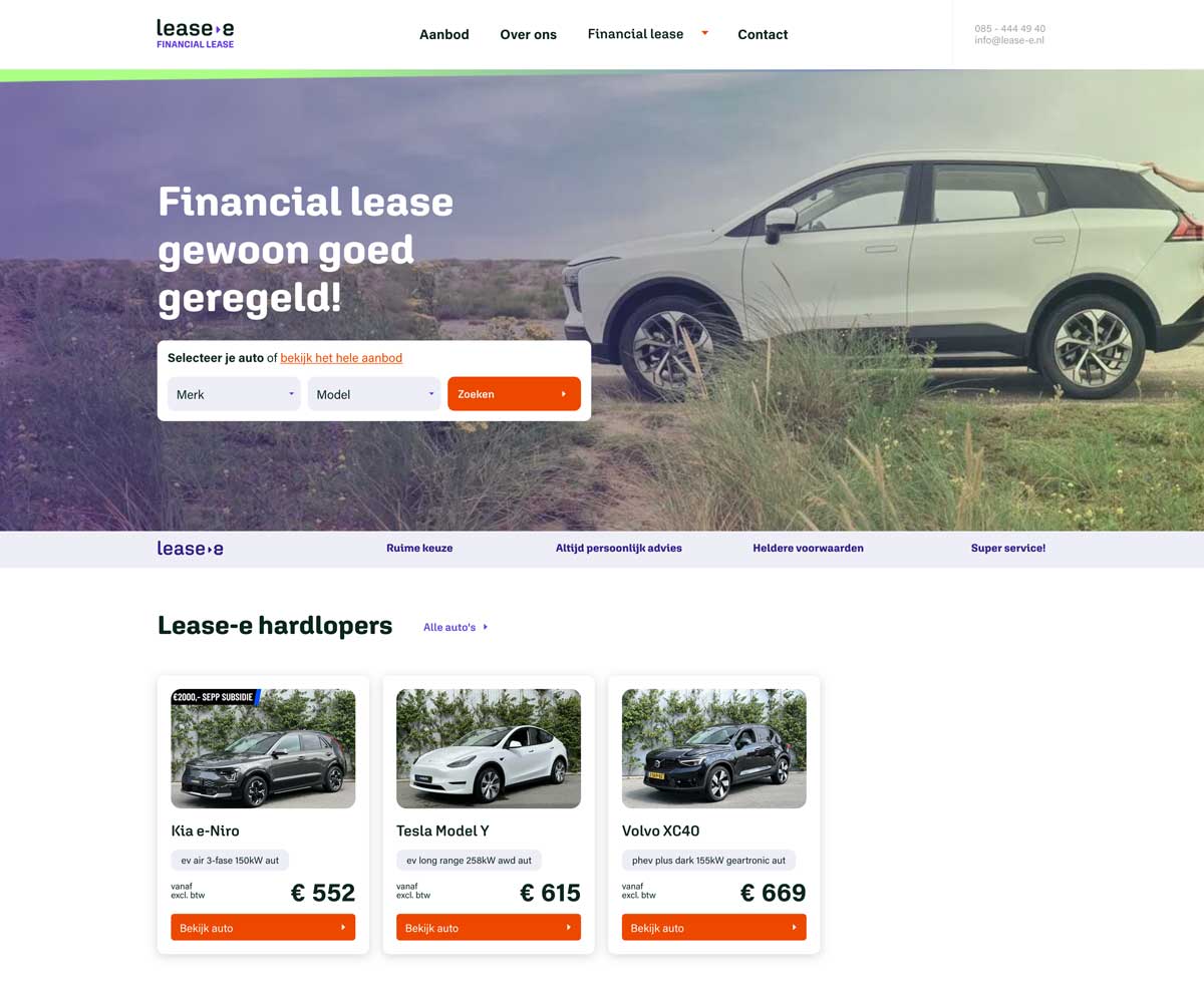 Website Lease-e Financial lease - home