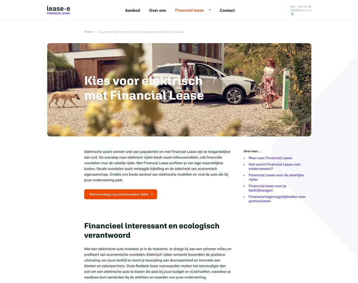 Website Lease-e Financial lease - over